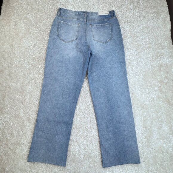 Kensie True Vintage The Slim Patchwork High Rise Jeans 8/29 New - Picture 2 of 9